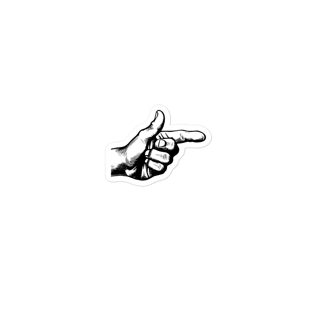 Finger PewPew Sticker