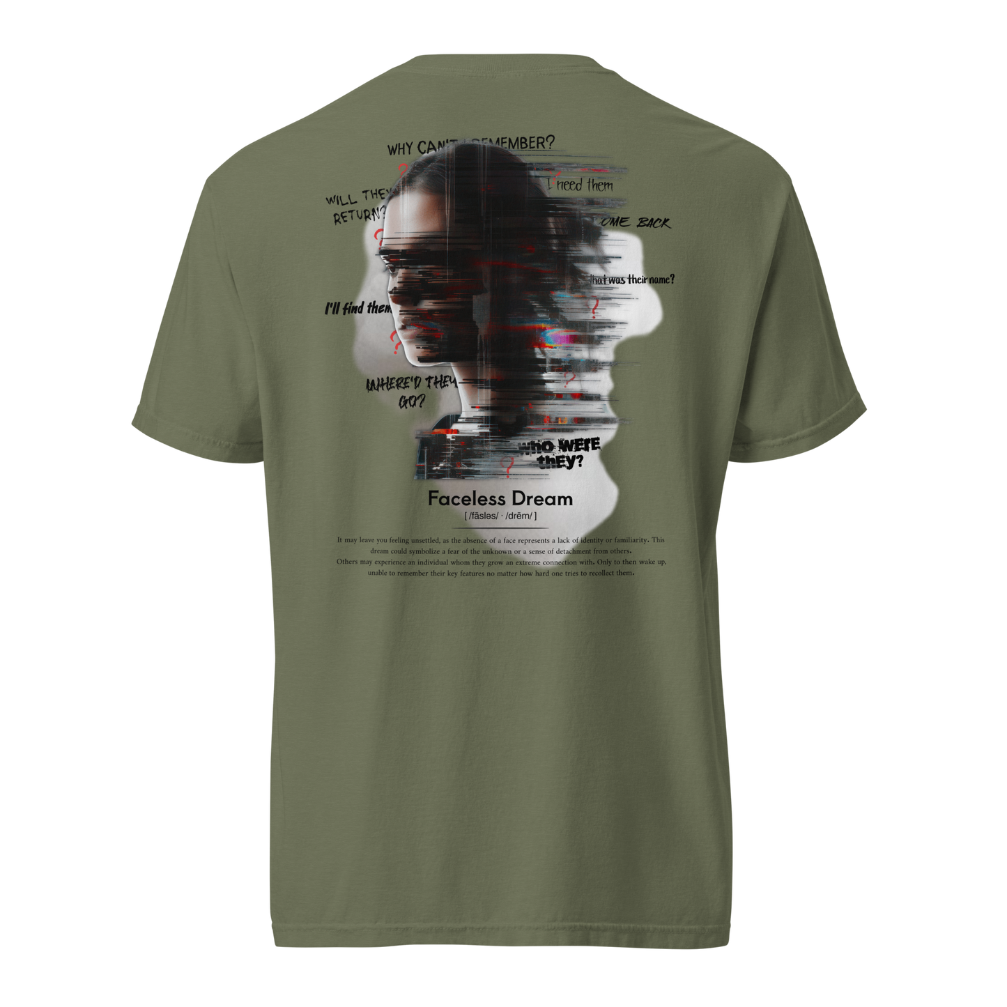 Faceless Dream T-Shirt (Black Brand Logo)