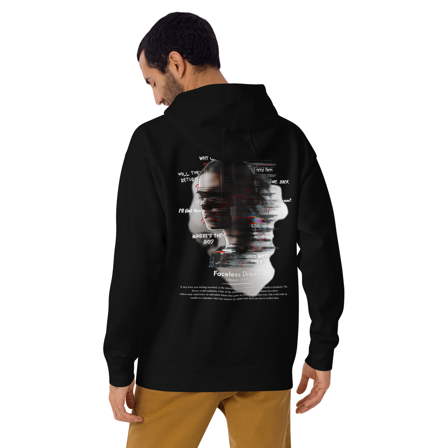 Faceless Dream Hoodie (White Brand Logo)