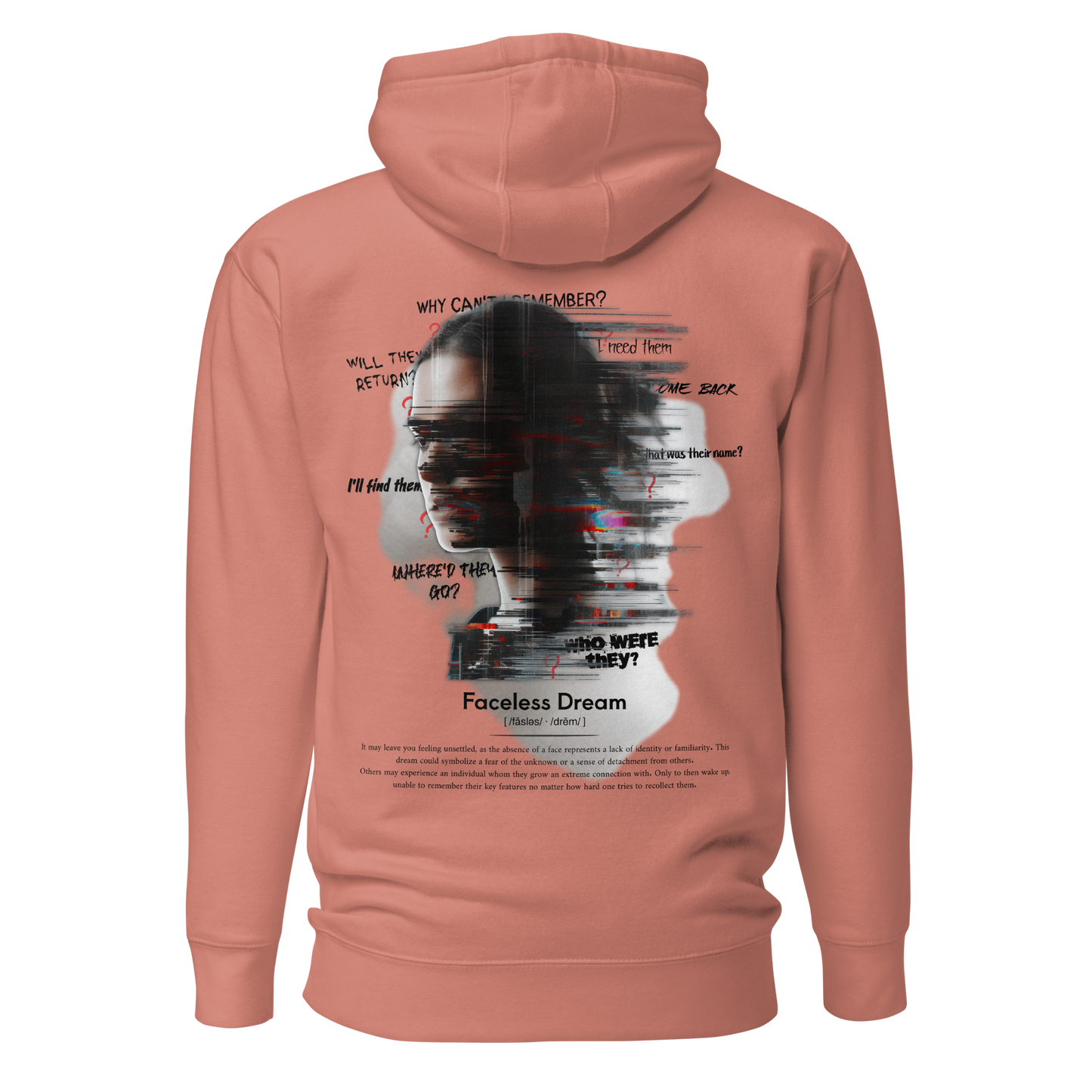 Faceless Dream Hoodie (Black Brand Logo)