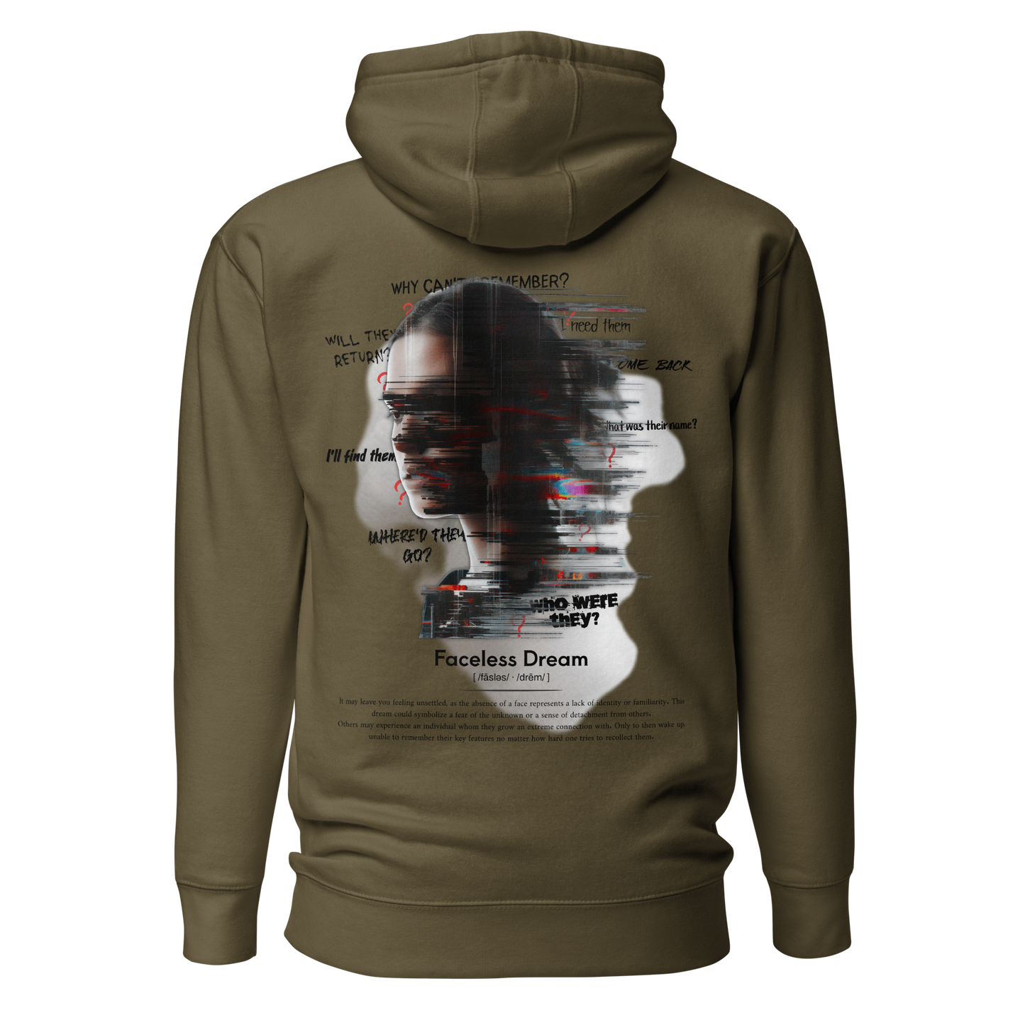 Faceless Dream Hoodie (Black Brand Logo)