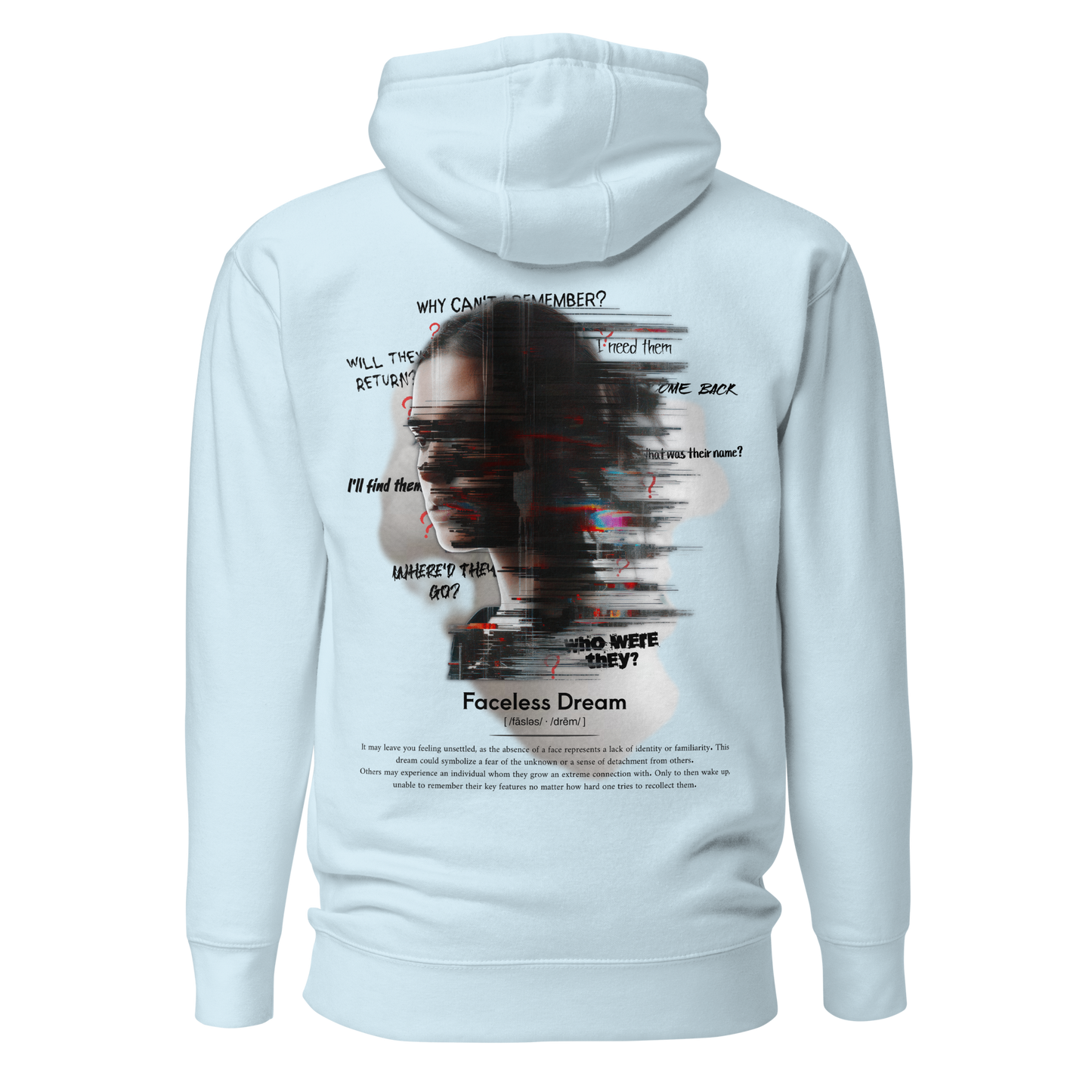 Faceless Dream Hoodie (Black Brand Logo)